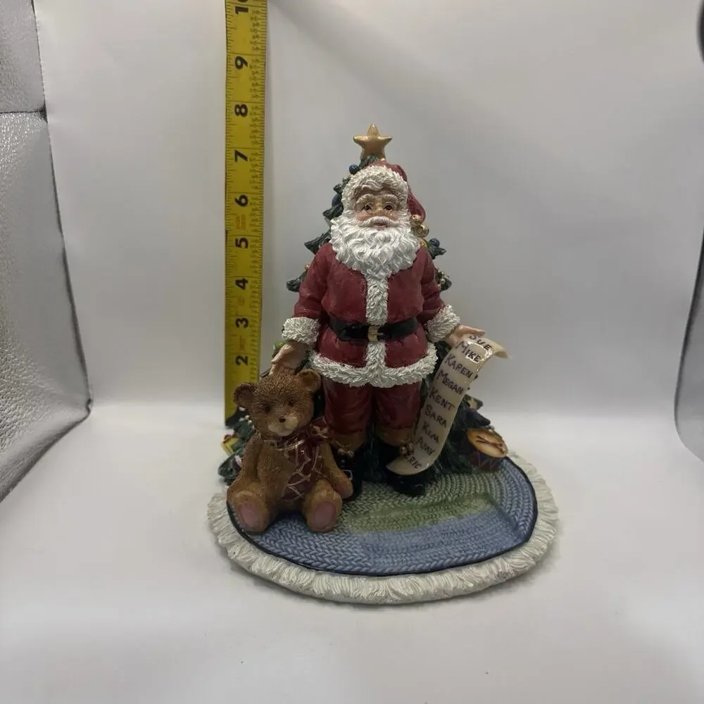 Fitz And Floyd Here Comes Santa Claus Music Box *